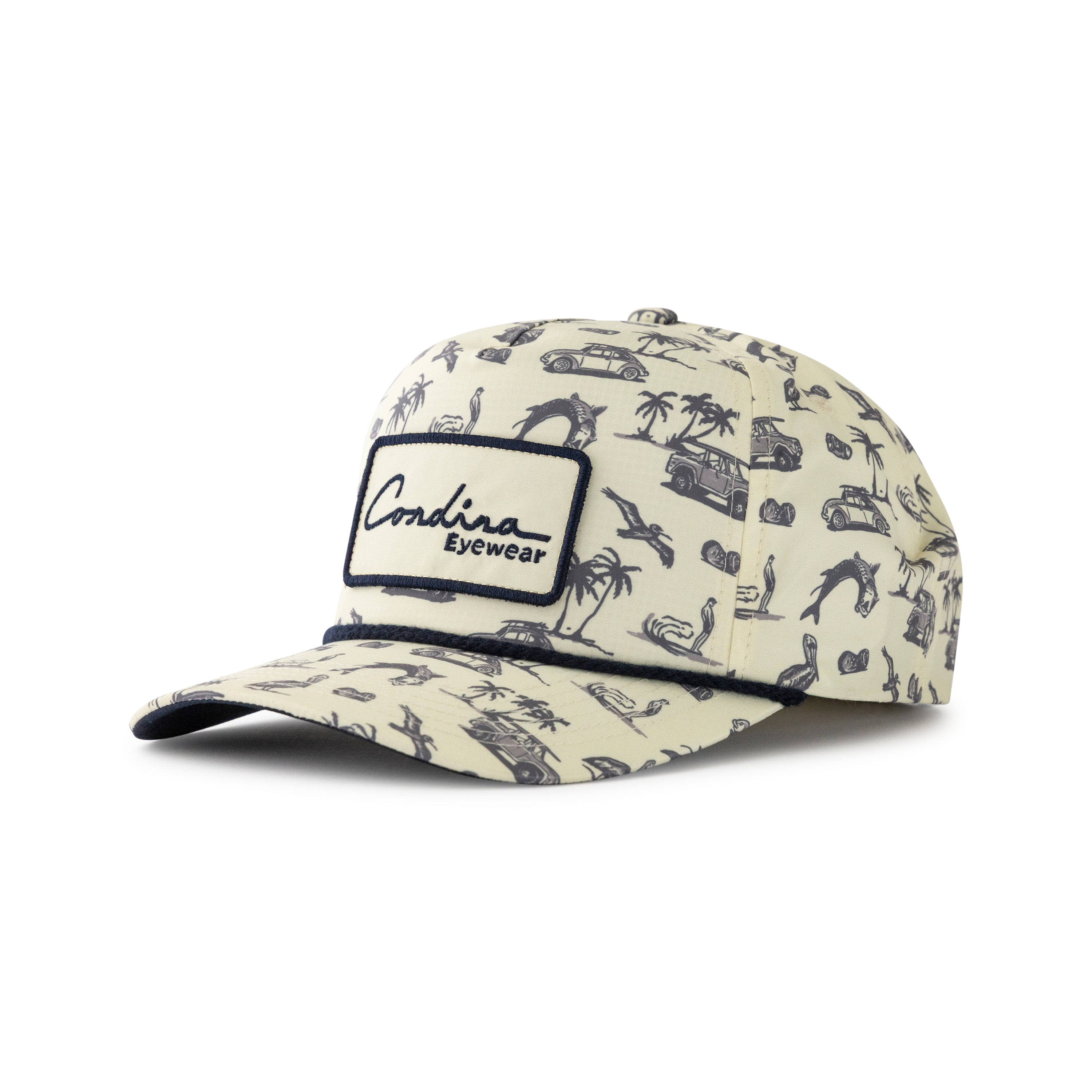 Performance Coastal Print Script Hat