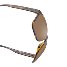 Load image into Gallery viewer, Sunglasses with tortoiseshell frame and brown lenses on a white background
