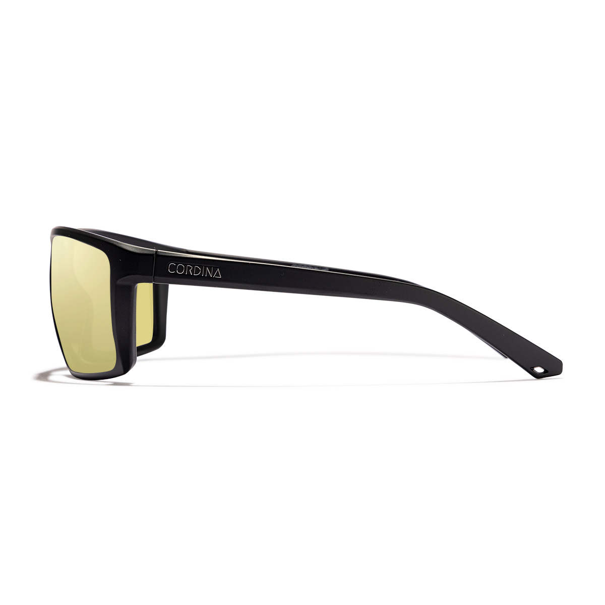 Sunglasses with matte black frame and lowlight polarized lenses from Cordina Eyewear