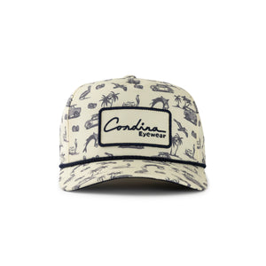Performance Coastal Print Script Hat