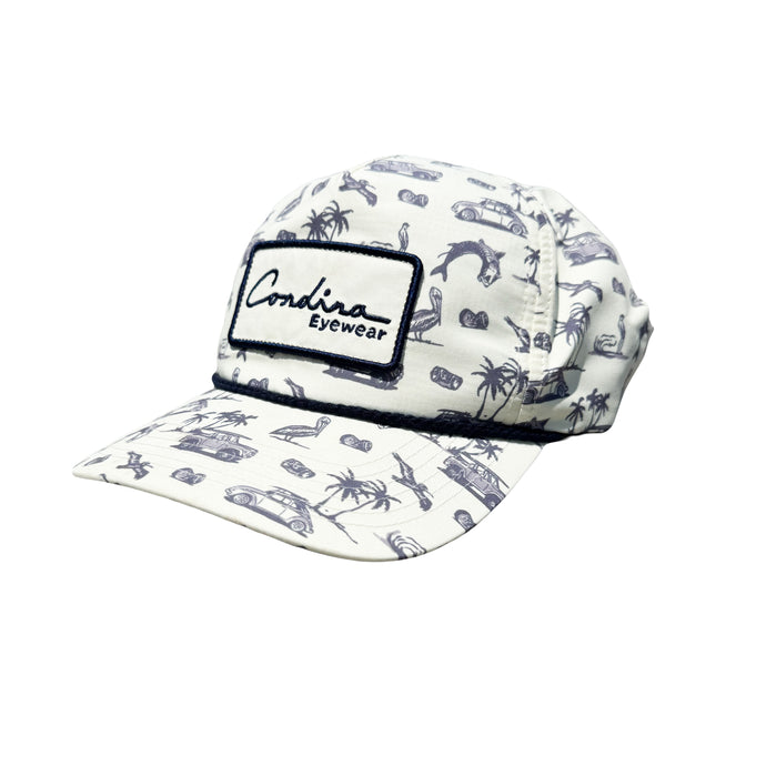 Performance Coastal Print Script Hat